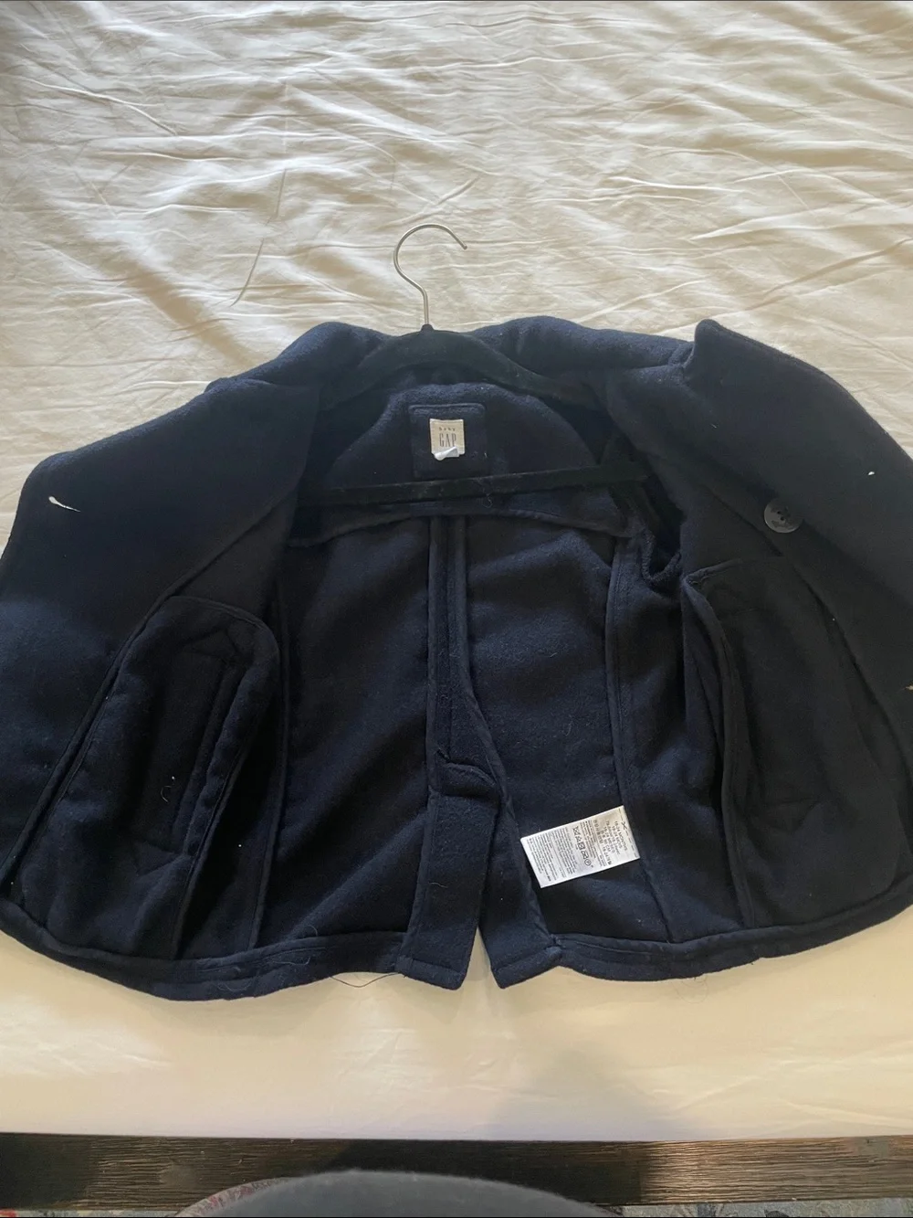GAP Kids 18-24 month toddler Navy Double-Breasted Pea Coat